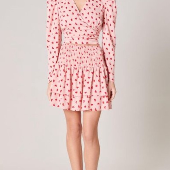 Sugarlips Pink Corazon Eclipse Ruffle Skirt - Picture 2 of 5